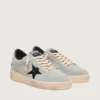 Ball Star pour homme en daim gris avec étoile en cuir noir