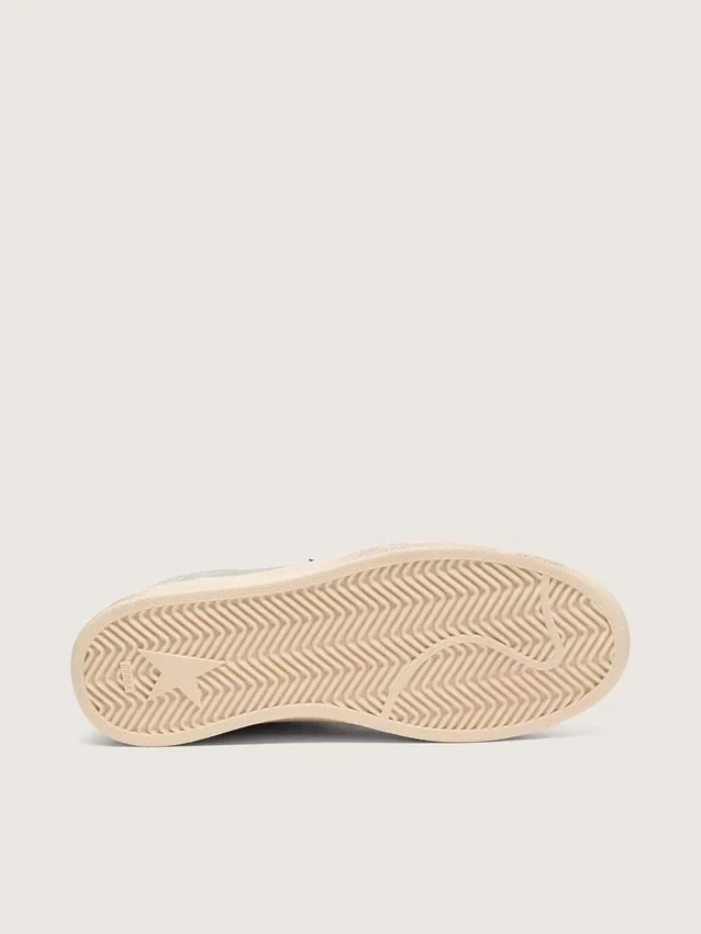 Ball Star pour homme en daim gris avec étoile en cuir noir