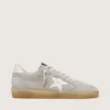 Ball Star pour homme en daim gris clair avec étoile en cuir blanc
