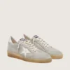 Ball Star pour homme en daim gris clair avec étoile en cuir blanc
