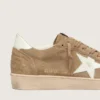 Ball Star pour homme en daim marron avec étoile en cuir blanc
