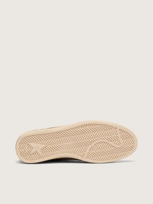 Ball Star pour homme en daim marron avec étoile en cuir blanc