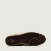 Ball Star pour homme en daim marron avec étoile et languette au talon en cuir marron