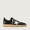 Ball Star pour homme en daim noir avec étoile en cuir blanc