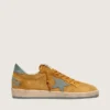 Ball Star pour homme en daim ocre avec étoile en cuir et languette de talon en daim bleu clair