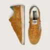 Ball Star pour homme en daim ocre avec étoile en cuir et languette de talon en daim bleu clair