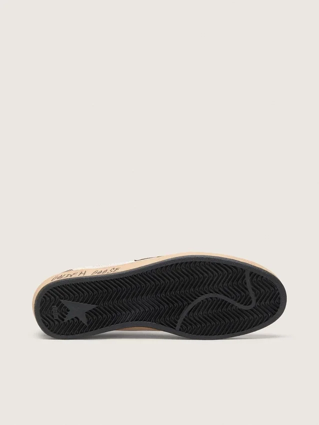 Ball Star pour homme en nappa et mesh avec étoile en daim et empiècements en cuir marron