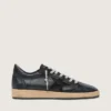 Ball Star pour homme en nappa noir avec étoile en daim et languette de talon en nappa