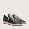 Ball Star pour homme en nappa noir avec étoile en daim et languette de talon en nappa