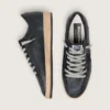 Ball Star pour homme en nappa noir avec étoile en daim et languette de talon en nappa