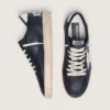 Ball Star pour homme en nappa noir avec étoile et languette de talon en cuir blanc