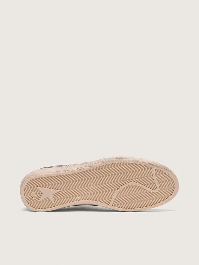Ball Star pour homme en nappa noir avec étoile et languette de talon en cuir blanc