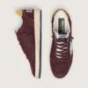 Ball Star pour homme en nubuck chocolat avec étoile et languette au talon en cuir