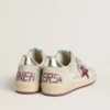 Ball Star pour homme en nubuck imprimé crocodile avec étoile en daim bordeaux