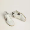 Ball Star Wishes pour femme en cuir blanc avec étoile en cuir bronze métallisé