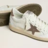 Ball Star Wishes pour femme en cuir blanc avec étoile en cuir bronze métallisé