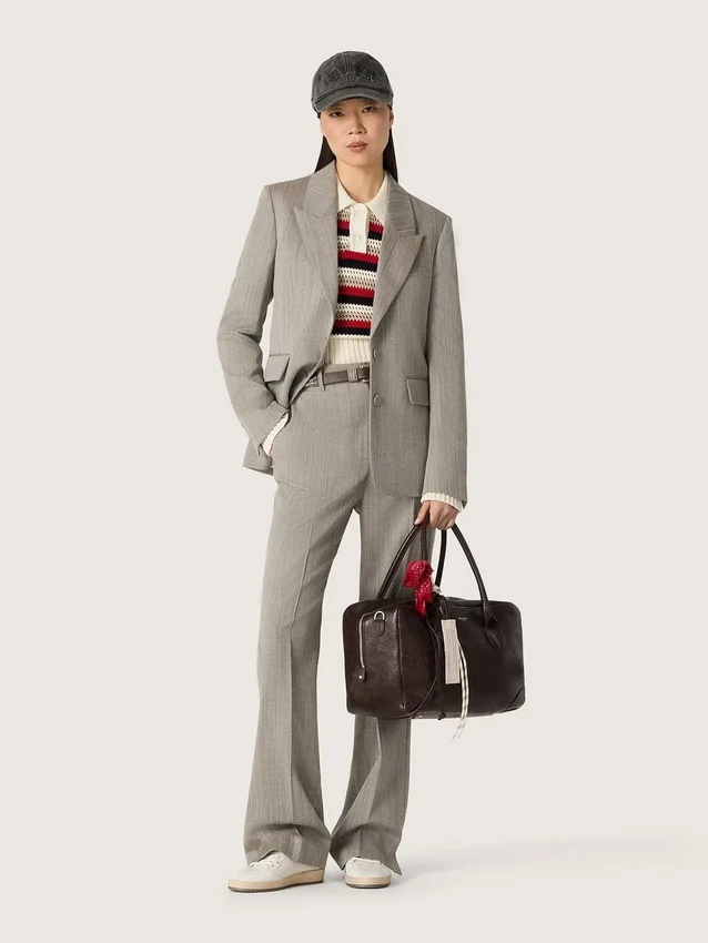Ball Star Wishes pour femme en cuir blanc avec étoile en cuir bronze métallisé