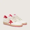 Ball Star Wishes pour femme en cuir blanc avec une étoile rouge et une languette de talon