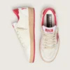 Ball Star Wishes pour femme en cuir blanc avec une étoile rouge et une languette de talon