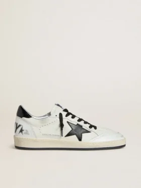 Ball Star Wishes pour femme en cuir nappa avec étoile Naplak noire et languette au talon