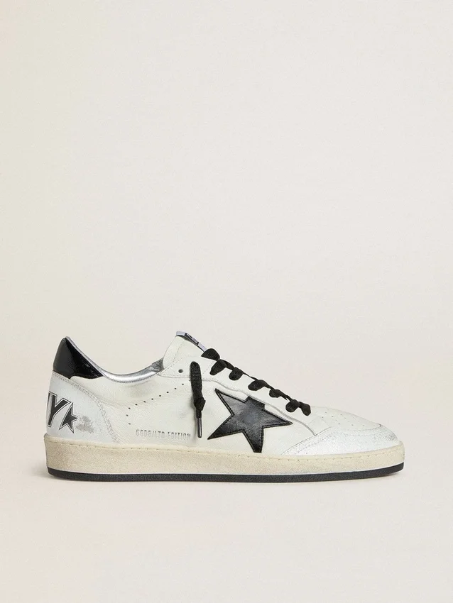 Ball Star Wishes pour femme en cuir nappa avec étoile Naplak noire et languette au talon