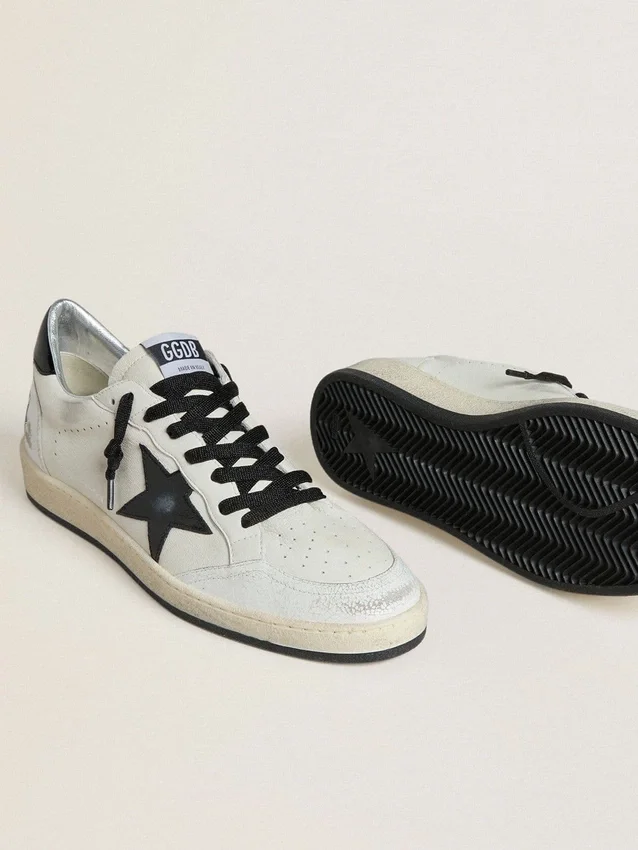 Ball Star Wishes pour femme en cuir nappa avec étoile Naplak noire et languette au talon
