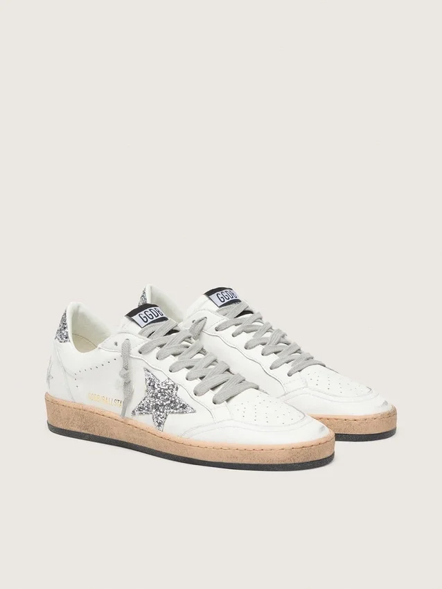 Ball Star Wishes pour femme en cuir nappa avec étoile pailletée et languette au talon