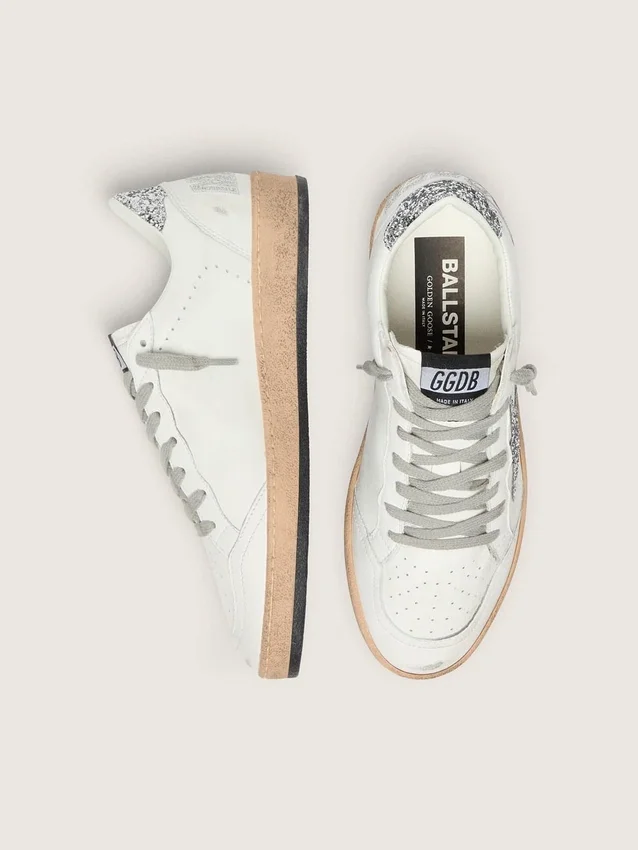 Ball Star Wishes pour femme en cuir nappa avec étoile pailletée et languette au talon