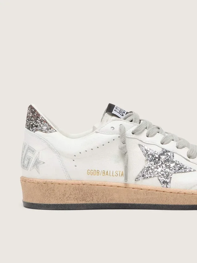 Ball Star Wishes pour femme en cuir nappa avec étoile pailletée et languette au talon