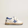 Ball Star Young avec étoile en cuir bleu métallisé et languette au talon