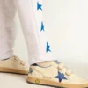 Ball Star Young avec étoile en cuir bleu métallisé et languette au talon