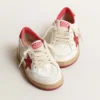 Ball Star Young en cuir nappa avec étoile en cuir rouge et languette au talon