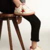 Ball Star Young en cuir nappa avec étoile en cuir rouge et languette au talon
