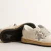 Ball Star Young en cuir nappa avec étoile pailletée argentée et languette au talon