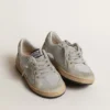 Ball Star Young à paillettes avec empiècements en daim gris glacé