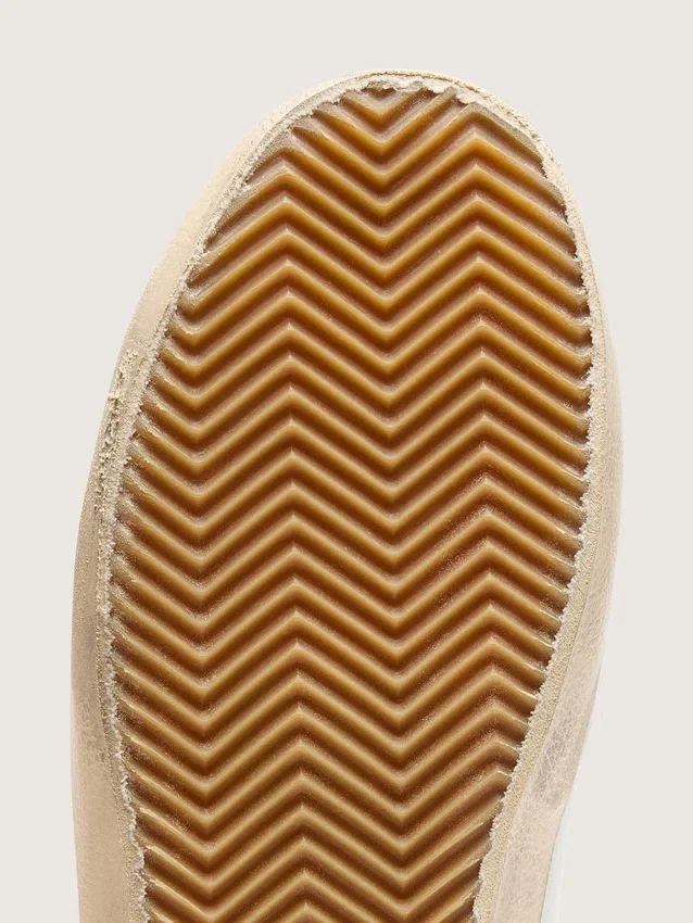 Baskets Old School pour femme avec étoile dorée en cuir laminé