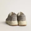 Baskets pour femme avec Running Sole en daim gris avec étoile et languette de talon en daim gris