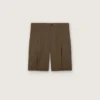 Bermuda en gabardine de laine pour homme