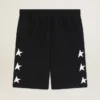 Bermuda noir pour homme avec des étoiles blanches