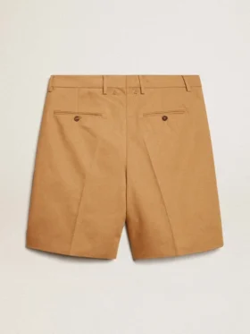 Bermuda pour homme en coton beige