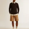 Bermuda pour homme en coton beige
