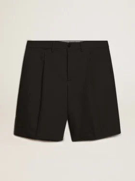 Bermuda pour homme en coton noir
