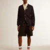 Bermuda pour homme en coton noir