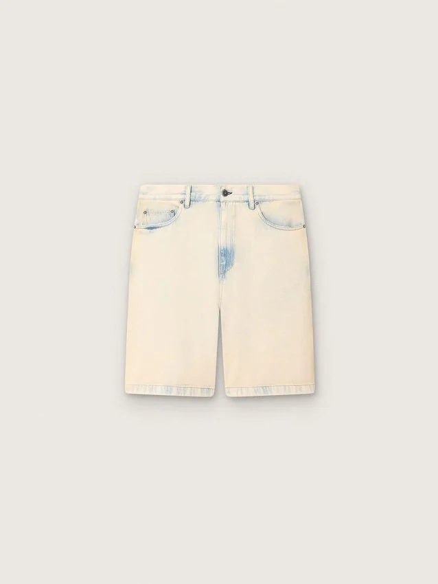 Bermuda pour homme en denim couleur sable clair