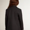 Blazer bleu foncé à double boutonnage pour garçons