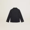 Blazer bleu foncé à double boutonnage pour garçons