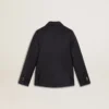 Blazer bleu foncé à double boutonnage pour garçons
