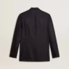 Blazer double boutonnage en laine bleu nuit pour homme