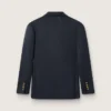 Blazer homme à double boutonnage bleu foncé