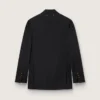Blazer noir à double boutonnage pour femme